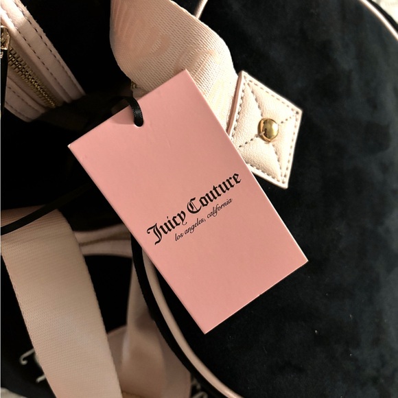 vintage authentic juicy couture black and pink duffel bag - Picture 6 of 7